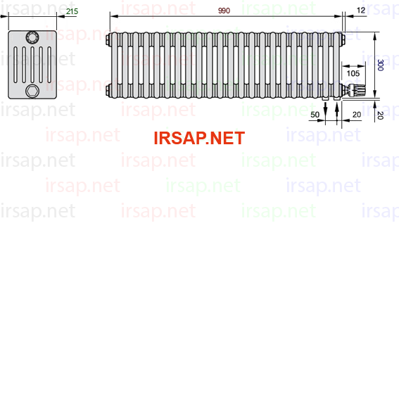 Радиатор IRSAP Tesi 60300/22 T26 CL 01